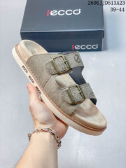 ECCO Two-Strap Slide Sandals