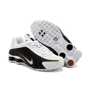 Nike Shox R4 Sneakers White Black Bronze