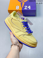 Nike Kobe 1 Low Yellow and Purple Sneakers JVD1153A23