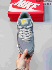 Nike Air Max 90 Sneakers in Grey and Yellow