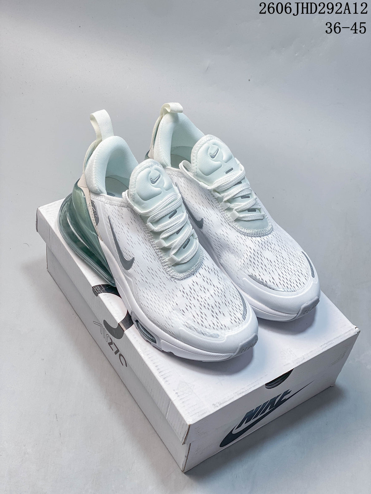 Nike Air Max 270 Sneakers White and Teal