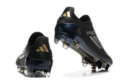 adidas F50 Laceless FG Soccer Cleats Black Gold