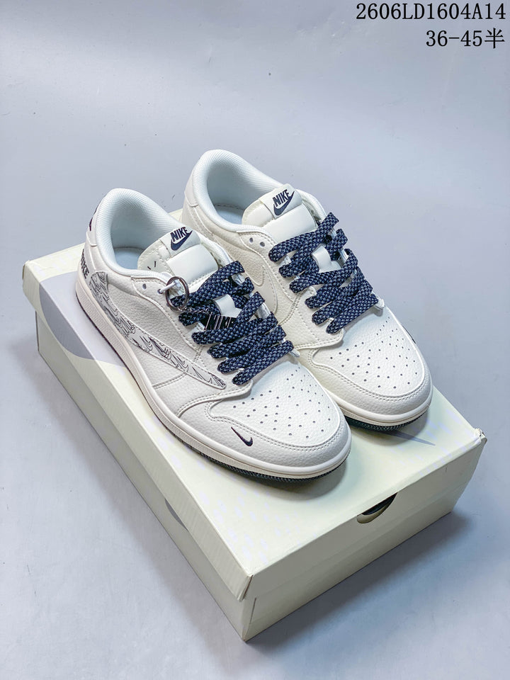 Nike Air Jordan 1 Low Travis Scott Stussy-Inspired Sneakers
