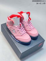 Awake NY x Air Jordan 5 Arctic Pink Mid Sneakers