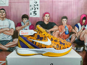 Nike Zoom Basketball Shoes Yellow Purple