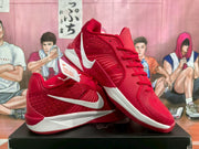 Nike Red and White Basketball Sneakers