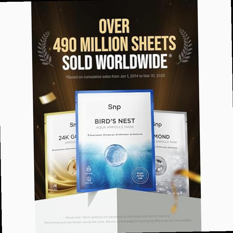 1000mg Bird s Nest Hyaluronic Acid Ampoule Sheet Mask Hyaluronic Acid Sheet Mask Maximum Hydration and Protection for All Dry Skin Types Korean Skincare Facial Mask 10 Sheets