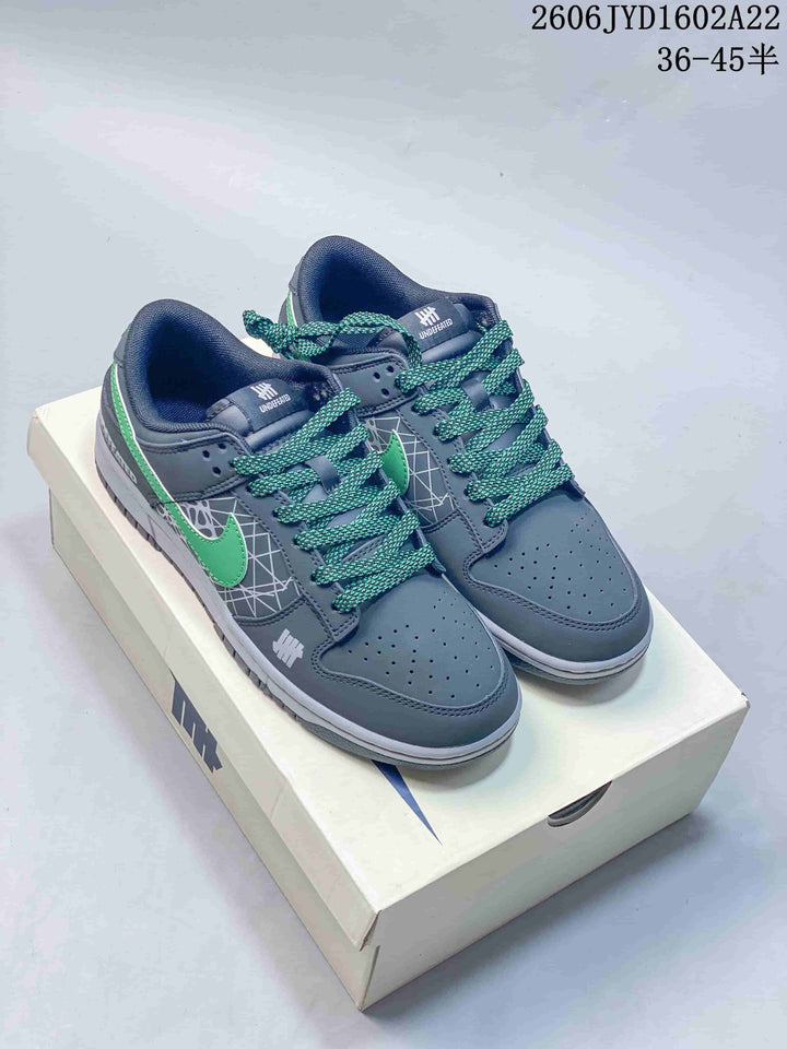 Nike SB Dunk Low x Undefeated Grey Green Sneakers
