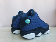 Air Jordan 13 Black Deep Blue Reflective Sneakers