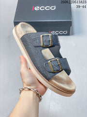 ECCO Two-Strap Slide Sandals