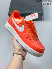 Nike Air Force 1 '07 Low Sneakers in Orange and Mint