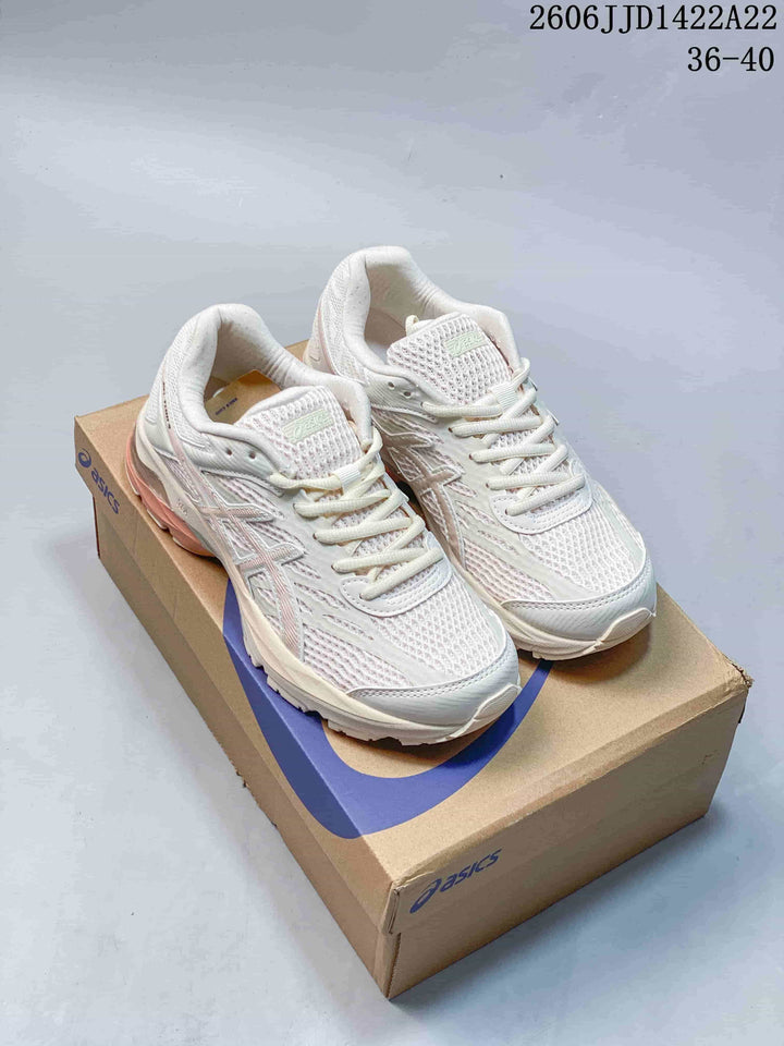 ASICS GEL-FLUX Running Sneakers, Ivory and Peach