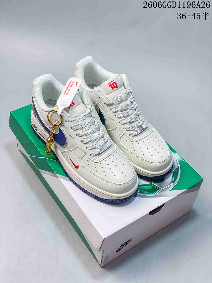 Nike Air Force 1 Low Frayed Denim Swoosh Sneakers