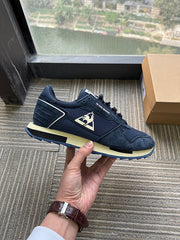 Le Coq Sportif AN-5 Navy and Cream Sneakers