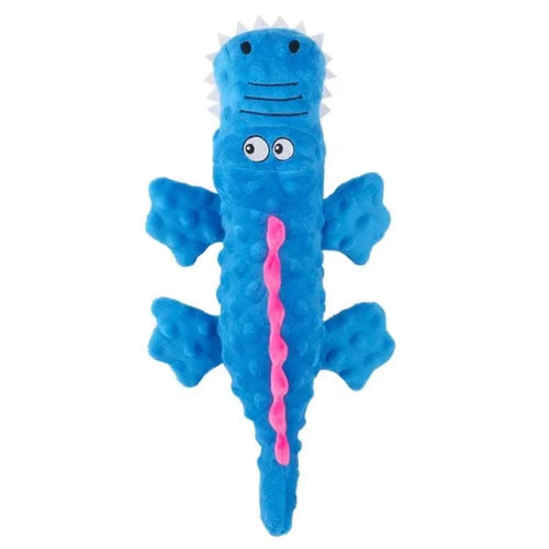 Squeaky Crocodile Dog Toy | Durable Plush Chew Toy for Aggressive Chewers