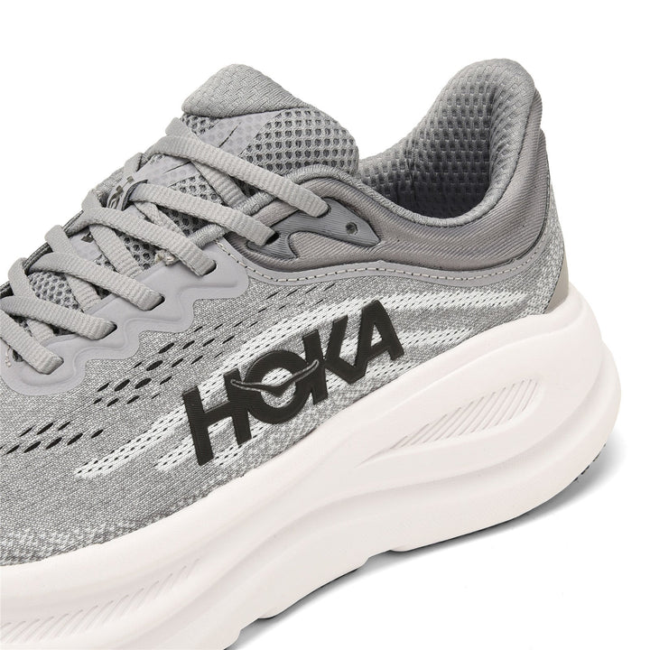 HOKA Bondi 9 Gray Running Shoes 1162011-GCTC