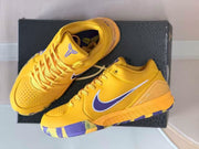 Nike Kobe 4 Basketball Shoes Yellow Purple Lakers Style