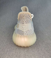 Yeezy 350 V2 Knit Sneakers in Gray and Cream