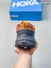 HOKA Tor Summit Low-Top Shoes in Rust and Charcoal