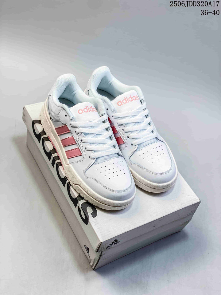 adidas Entrap White and Pink Retro Sneakers GW5499