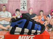 Nike Air More Uptempo Blue Basketball Sneakers