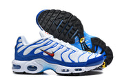 Nike Air Max Plus White and Royal Blue Sneakers DM032 107
