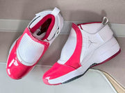 Jordan 19 White Red High-Top Sneakers