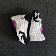Jordan 14 Women's White Pink High-Top Sneakers