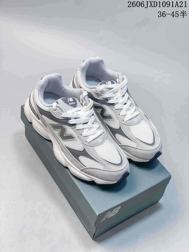 New Balance W603 Gray and White Running Sneakers