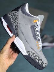 Jordan Air Jordan 3 Grey Cement Sneakers