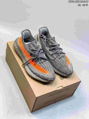 Adidas Yeezy Boost 350 V2 Gray Orange Sneakers