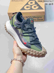 Nike ACG Mountain Fly Outdoor Sneakers in Green and Gray