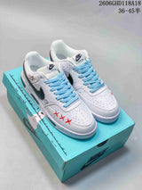 Nike Court Vision Low DIY White Custom Sneakers