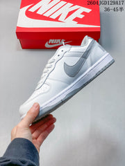 Nike Big Low Men's Low-Top Sneakers, White and Grey