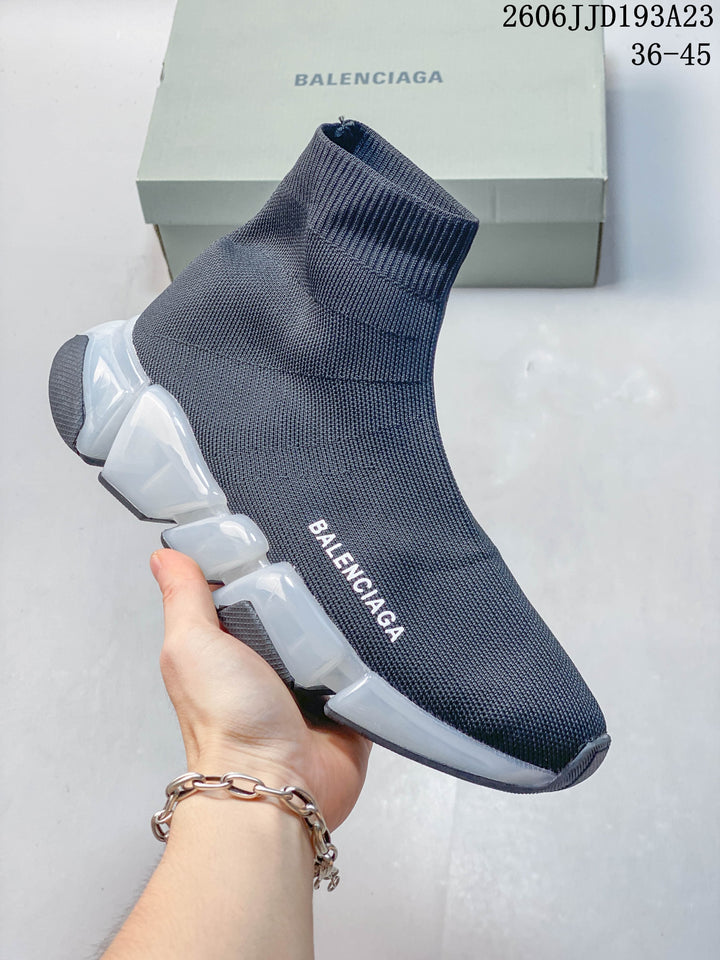 Balenciaga Sock Sneakers with Segmented Sole