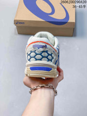 ASICS Gel-Kahana 8 Trail Sneakers, White and Blue