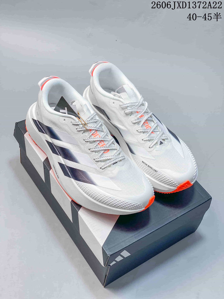 Adidas Adizero Evo SL ATR Running Shoes, White/Orange