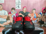 Nike Black and Red Basketball Sneakers