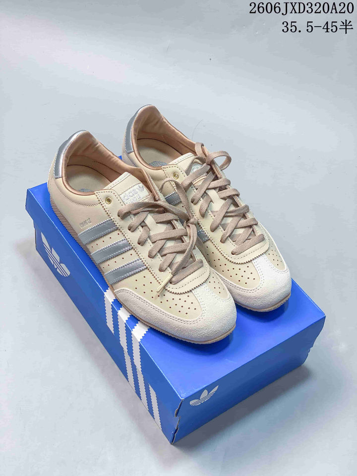 adidas Originals Japan Retro Sneakers, Beige and Silver, 06JXD320A20