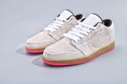 Jordan 1 Low Sneakers Gray Pink Gum Sole