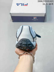 FILA Pebble Sandal in Light Blue and White