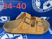 Birkenstock Arizona Suede Two-Strap Sandals