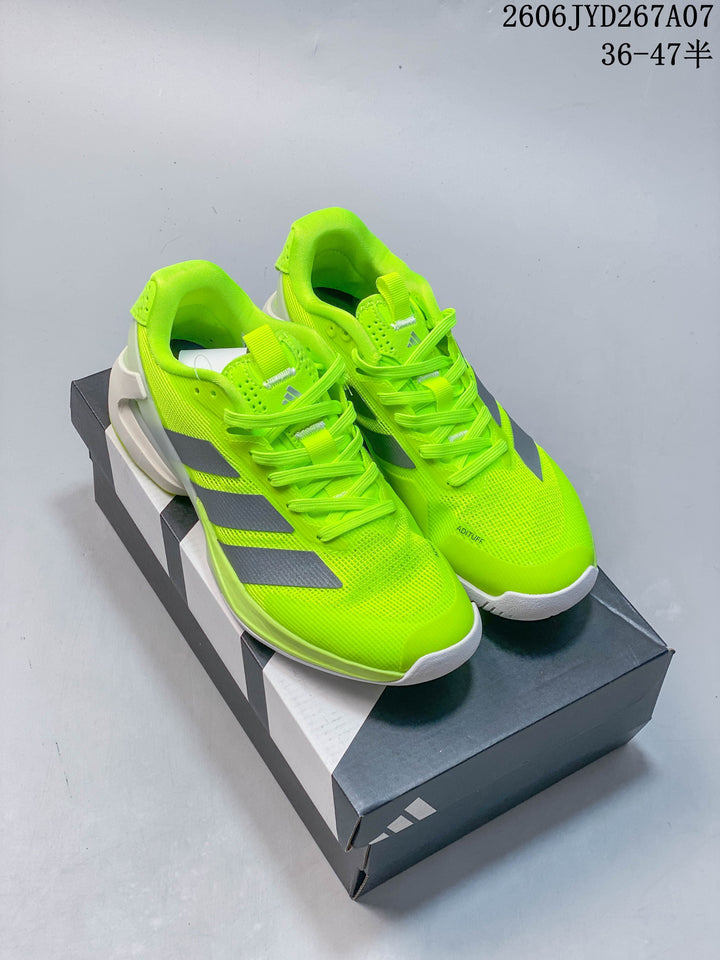 adidas Adizero Ubersonic 5 Clay Tennis Shoes, Neon Yellow