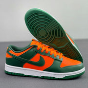 Nike Dunk Low Miami Hurricanes Green and Orange DD1391-300