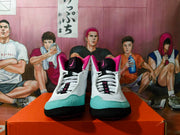 Nike Zoom Hyperdunk High-Top Basketball Shoes, Gray and Aqua