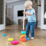 Spin & Stack Rainbow Tower Toy