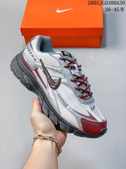 Nike Initiator Sneakers in Silver and Burgundy