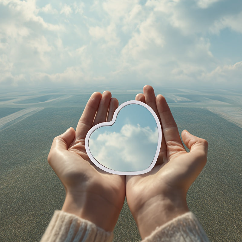 1\u002F24\u002F48pcs Portable Mini Makeup Mirrors - Compact Travel-Friendly Glass Mirrors with Floral Design, No Battery Needed, Perfect for Weddings, Mother'S Day Gifts & On-the-Go Beauty, Wedding Accessories, Polished Finish, Durable Plastic Frame