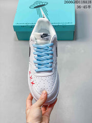 Nike Court Vision Low DIY White Custom Sneakers