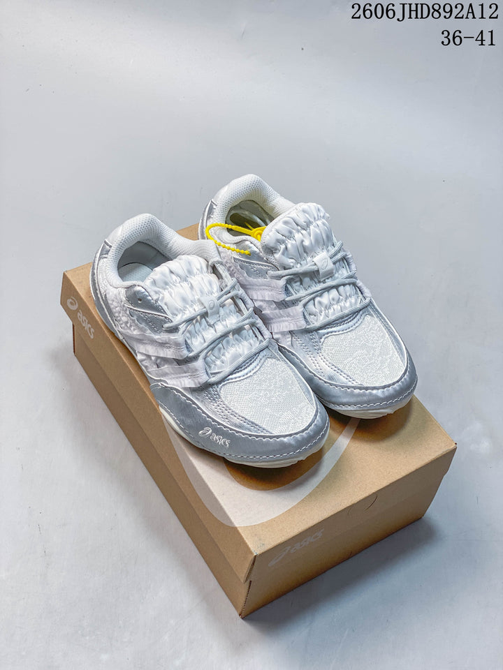 ASICS x empty behavior Hypersync Silver Low-Top Sneakers